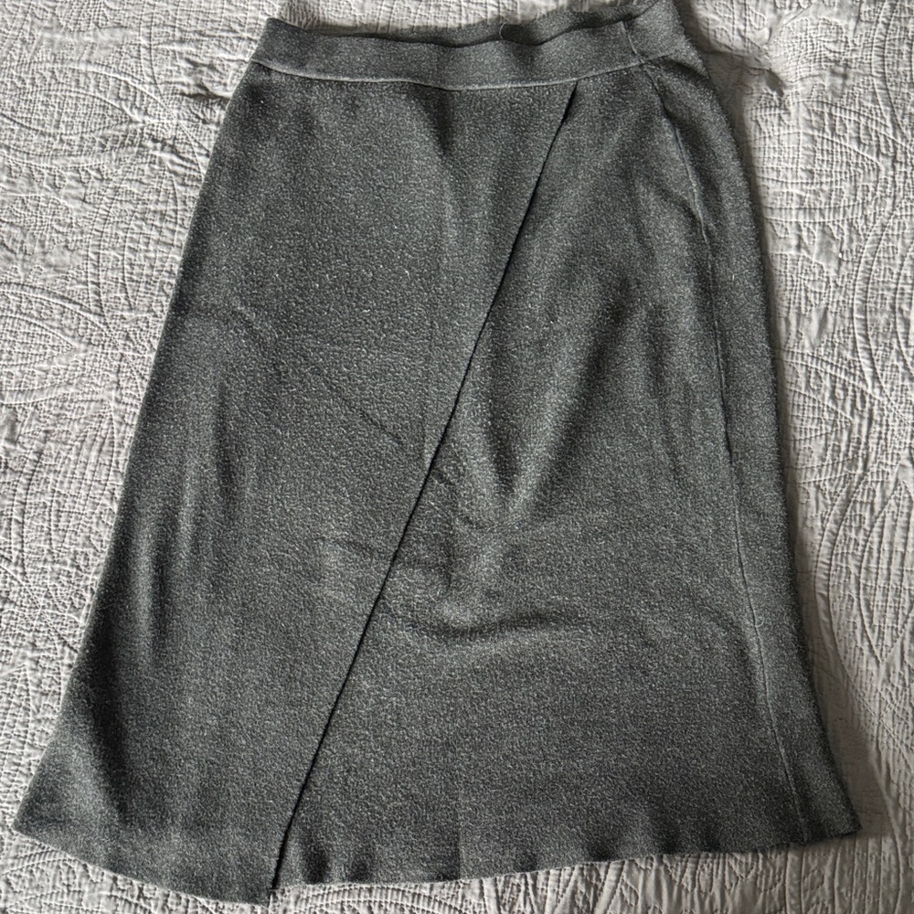 a new day Silver Sparkle Wrap-Front Midi Skirt